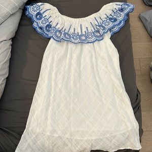 EVERNEW OFF THE SHOULDER DRESS